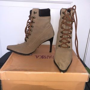 Combat boots heels size 7